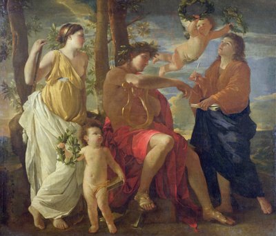 Die Inspiration des Dichters von Nicolas Poussin